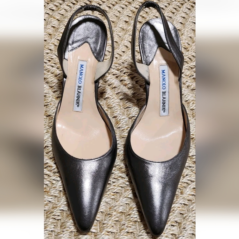 Manolo Blahnik Carolyne Slingback Heel EU 37.5